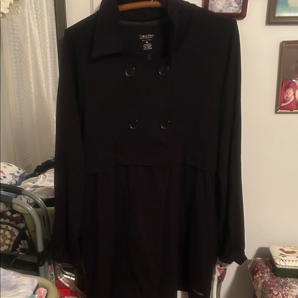 Calvin Klein Elegant Black Coat